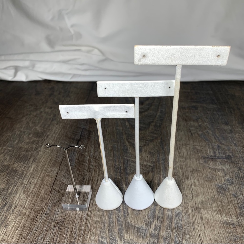 Lot of 14 jewelry display stands bust risers trees - Picture 3 of 12